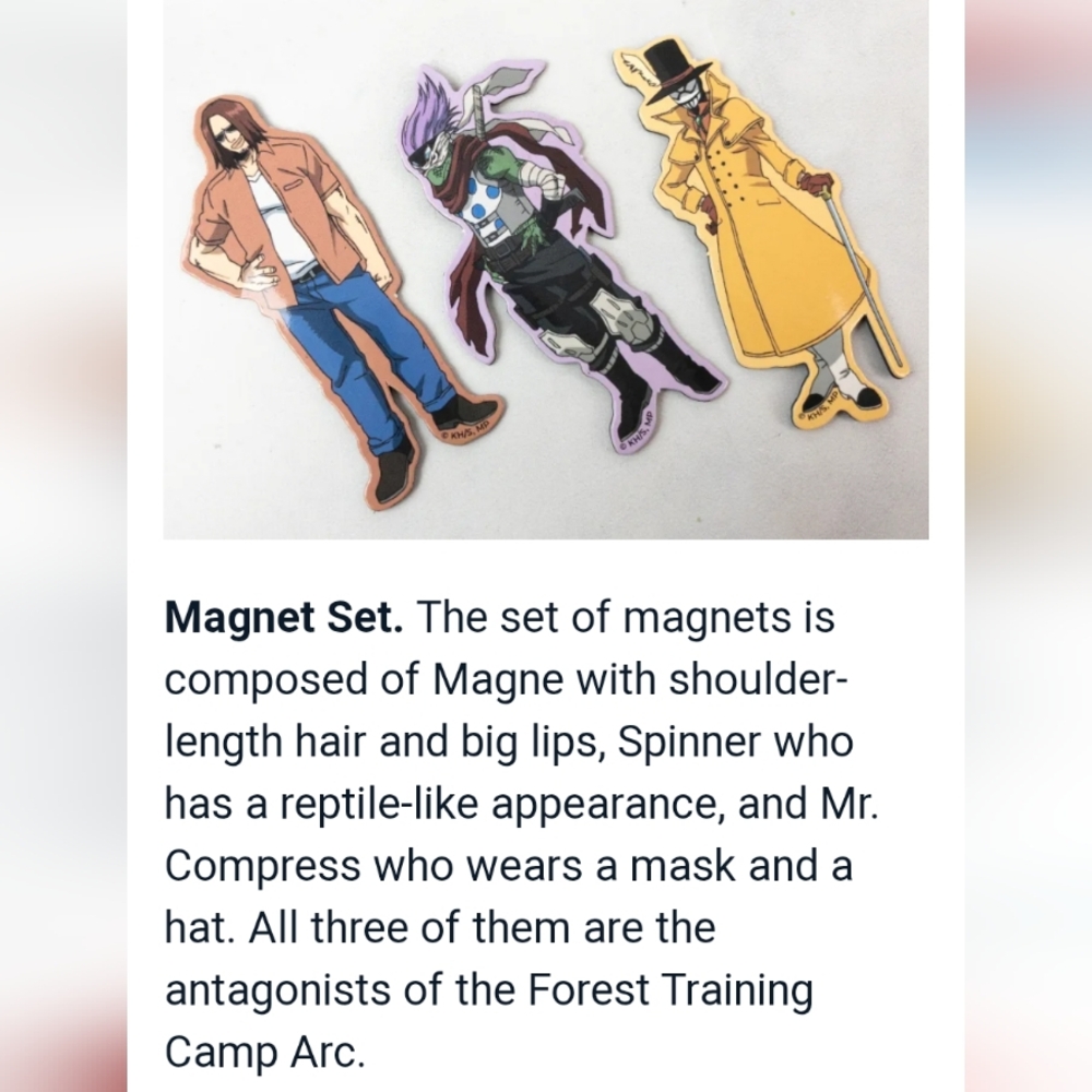 New 3 Pack MHA MAGNETS - Picture 2 of 4